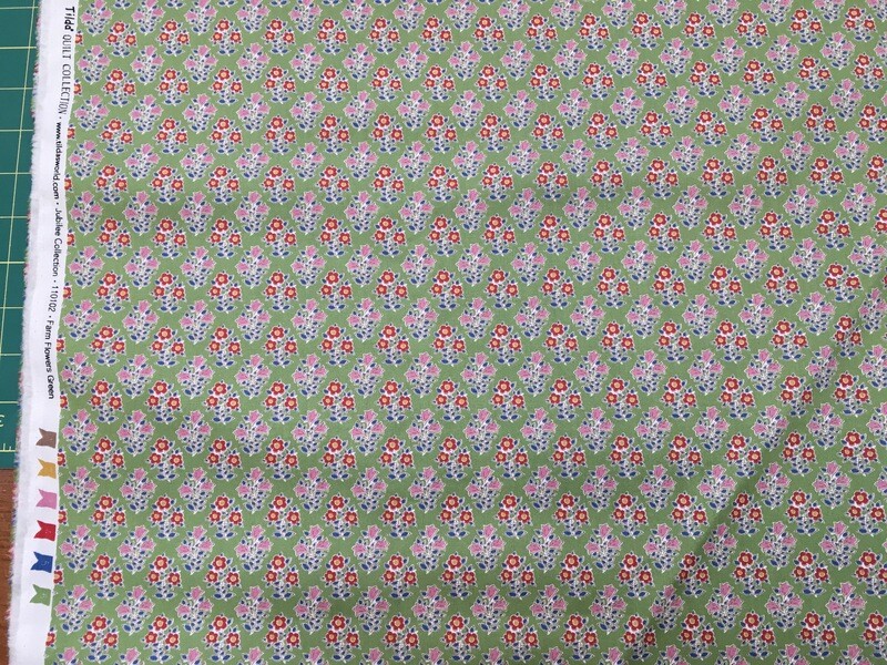 Tilda Jubilee Farmhouse Flowers Green