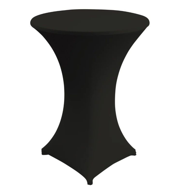 Stretchhusse 2-teilig ''schwarz'' für Stehtisch "Mainz''