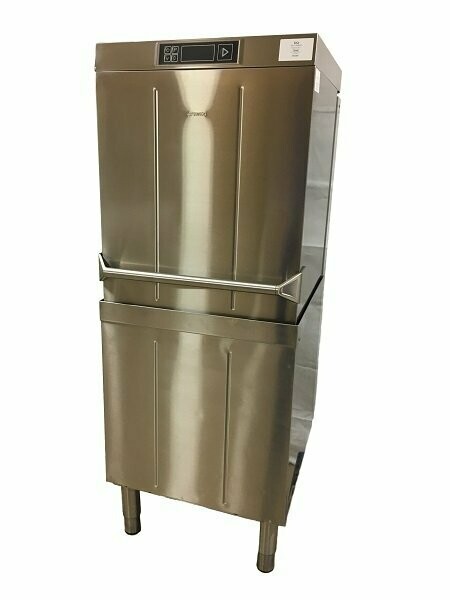 Haubenspüler Smeg "50x50'' mit Zu- & Ablauftisch