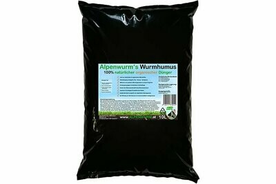 Wurmhumus / Wurmkompost - 10L | 100% natürlicher organischer Dünger