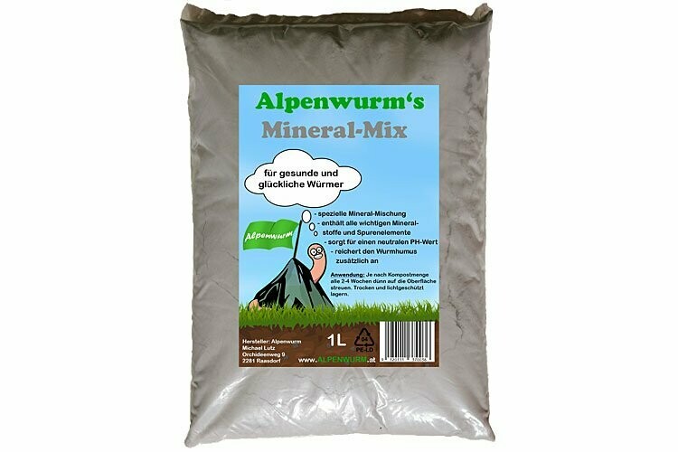 Mineral-Mix für den Wurmkomposter - 1L (~1,4KG)