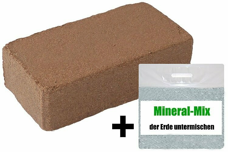 Kokosblock + Mineralzusatz - Substrat für die Wurmzucht