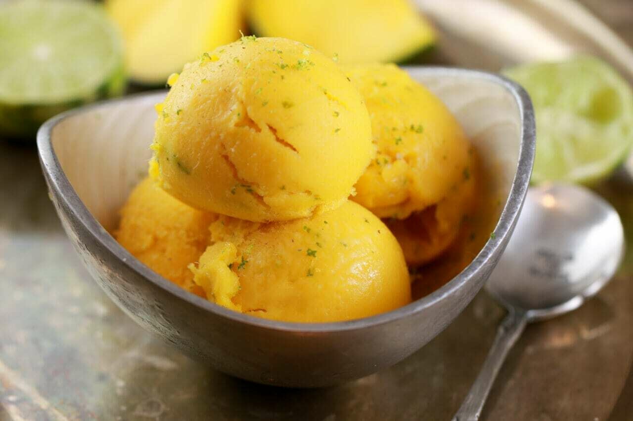 Înghețată cu mango si lime fara zahar
