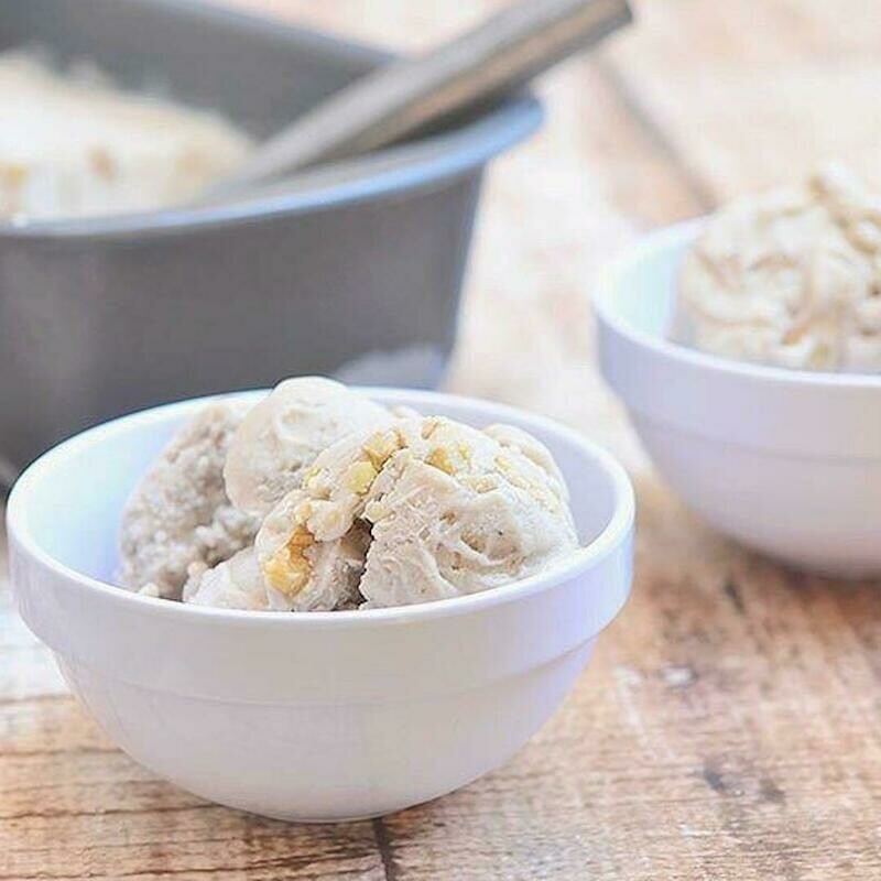 Înghețată cu banane si nuci coapte