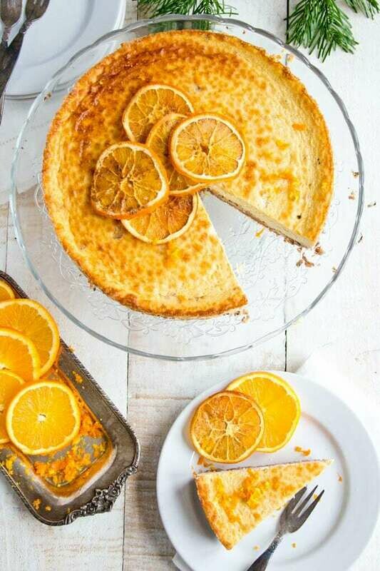 Cheesecake de portocale cu brandy fara zahar
