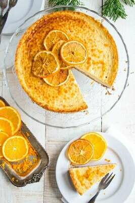 Cheesecake de portocale cu brandy fara zahar