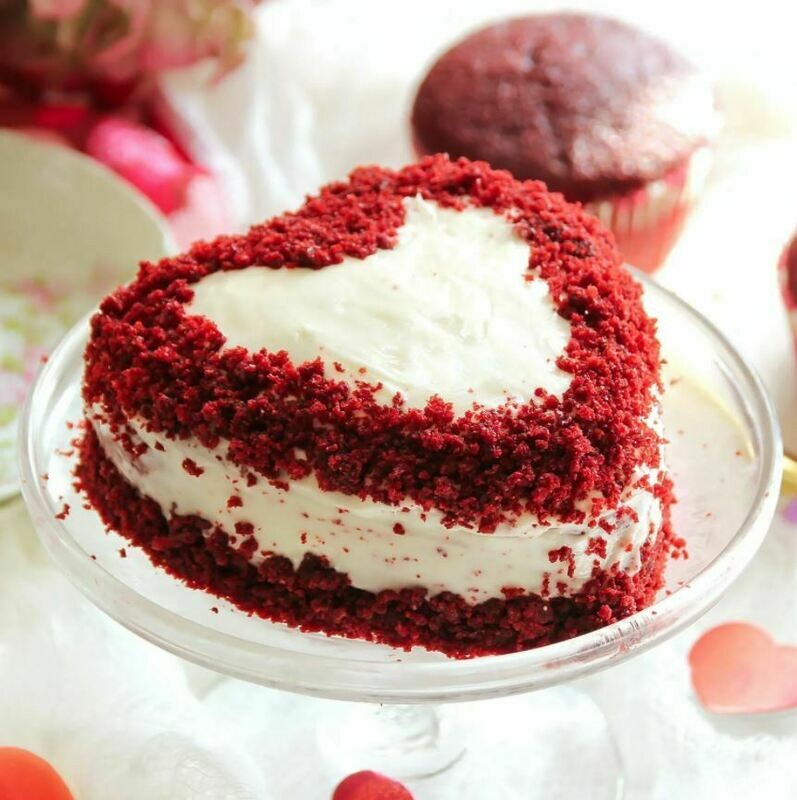 Tort keto inima Red Velvet