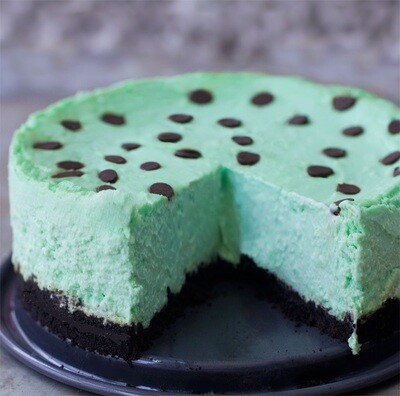 Cheesecake de menta keto
