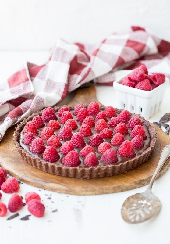 Tarta cu ciocolata si zmeura keto &amp; vegan