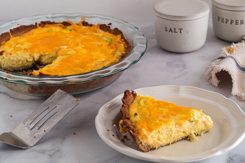 Quiche keto cu mozzarella
