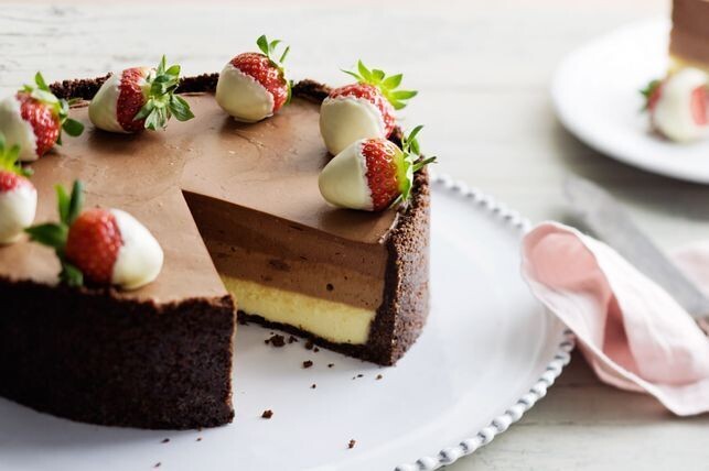 Cheesecake artizanal trio chocolat