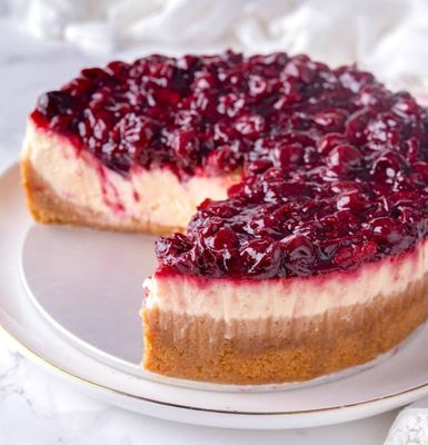 Cheesecake cu visine keto