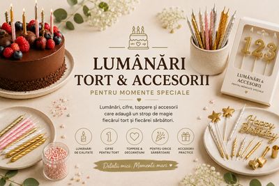 Lumânări tort și accesorii