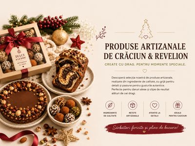 Produse artizanale de Crăciun și Revelion