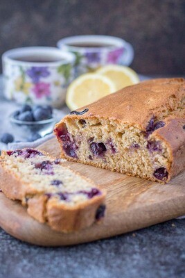 Chec cu afine și lămâie, fără zahăr (low carb)