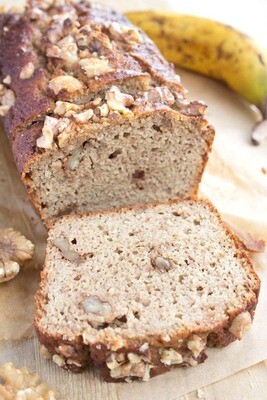 Banana bread, fără zahăr (keto &amp; low-carb)