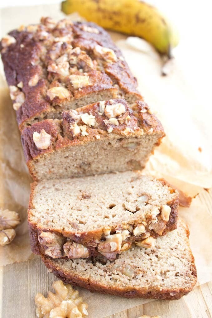 Banana bread, fără zahăr (keto &amp; low-carb)