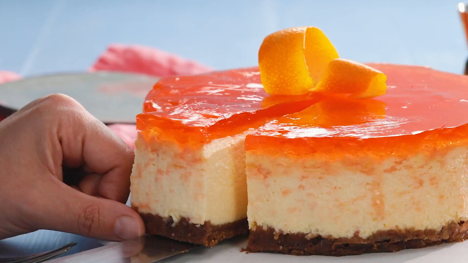 Cheesecake cu Prosecco si Aperol