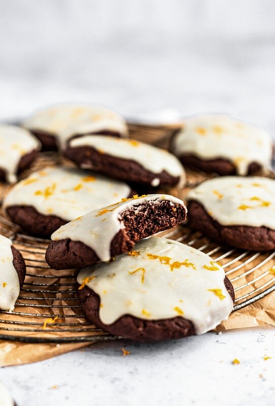 Cookie cu ciocolata si portocale