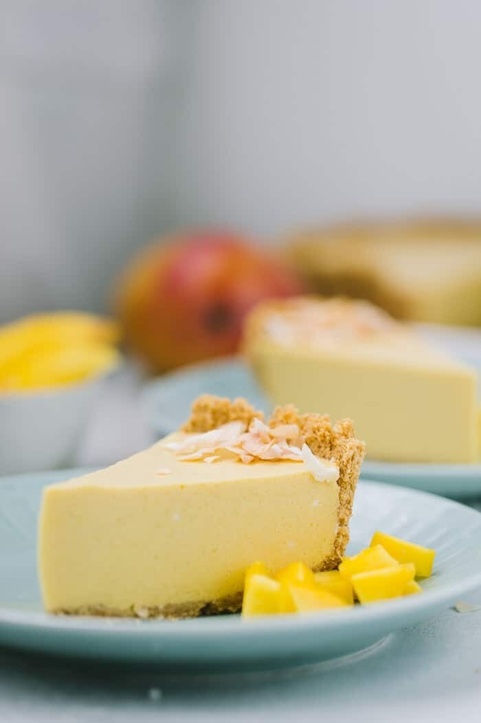 Cheesecake cu mango, fără zahăr (keto &amp; low carb)