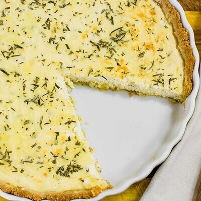 Quiche cu Brânzeturi (keto &amp; low carb)