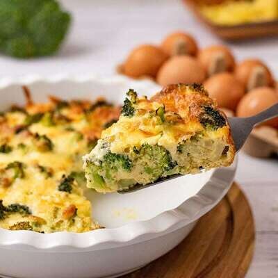 Quiche cu Broccoli (keto &amp; low carb)