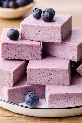 Fudge cu afine și lămâie, fără zahăr (keto &amp; low-carb)