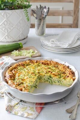 Quiche cu Zucchini (keto &amp; low carb)