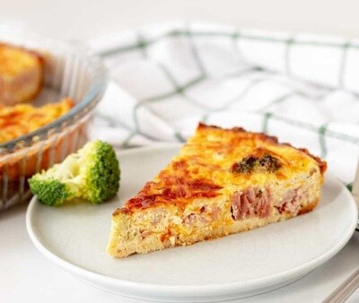 Quiche cu Bacon și Broccoli (keto &amp; low carb)