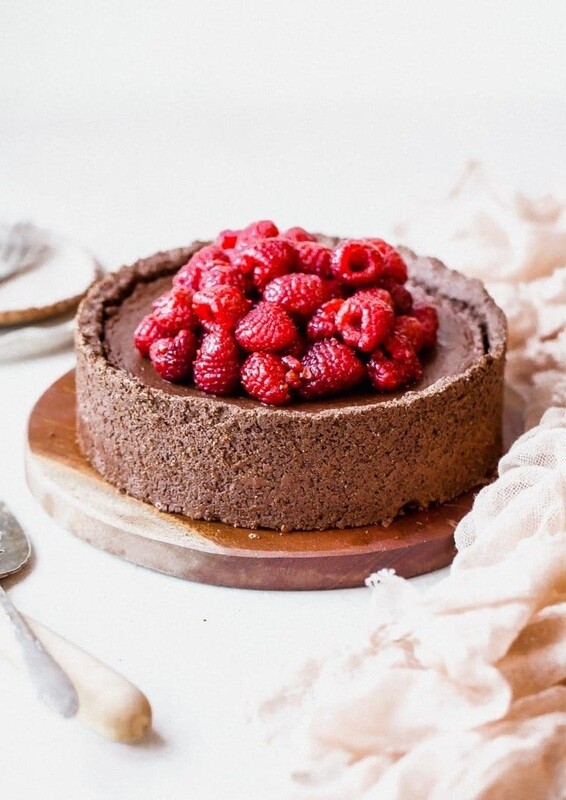 "Cheesecake" de ciocolata vegan fara gluten