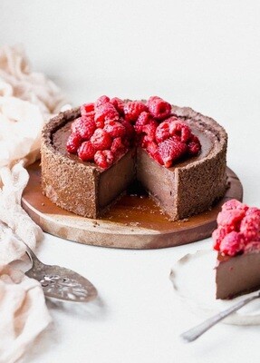 Cheesecake de ciocolată vegan, fără gluten