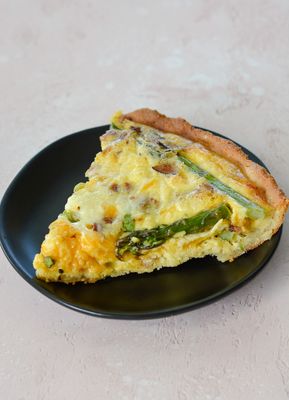 Quiche cu Bacon și Asparagus (keto &amp; low carb)
