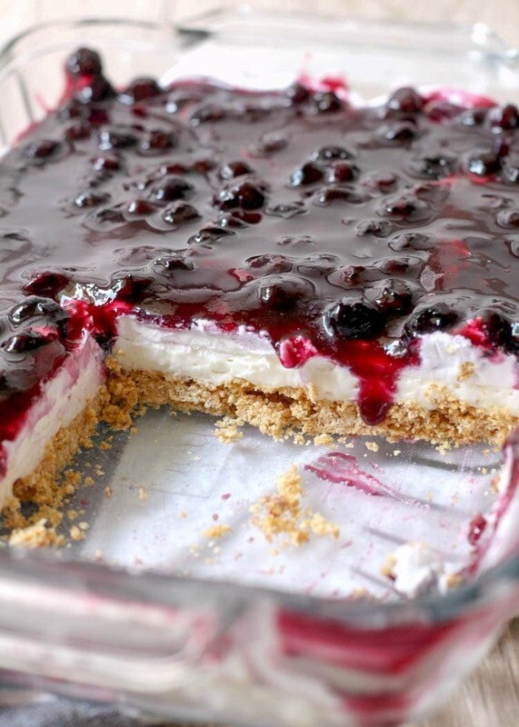 Cheesecake lasagna cu afine fara zahar