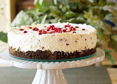Tort -cheesecake cu rodie fara zahar
