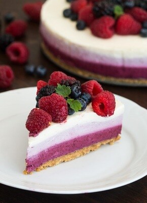 Tort - cheesecake ombre keto