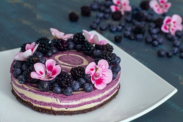 Tort zebra raw vegan