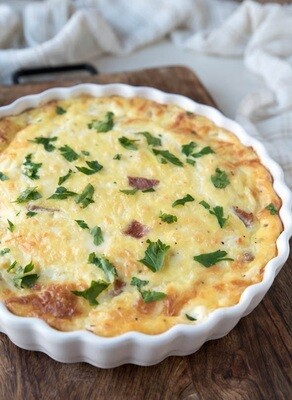 Quiche cu Bacon și Brânzeturi (keto &amp; low carb)