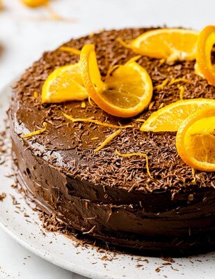 Tort de ciocolată cu portocale, fără zahăr (keto &amp; low carb)