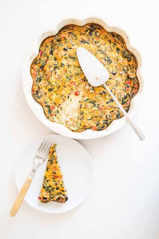Quiche cu Măsline și Bacon (keto &amp; low carb, fără lactate)