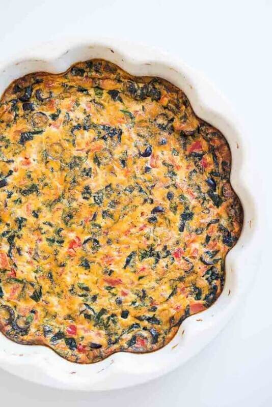Quiche cu Măsline și Bacon (keto &amp; low carb, fără lactate)