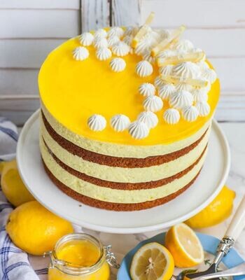 Tort artizanal cu crema de lamaie