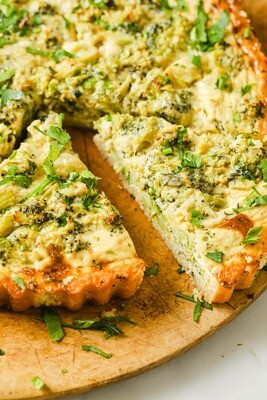 Quiche cu Broccoli și Gruyère (keto &amp; low carb)