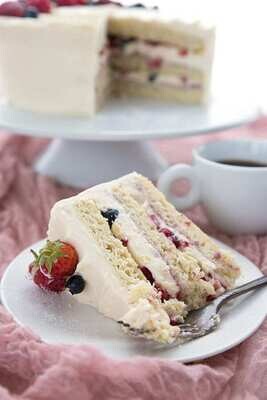 Tort chantilly, fără zahăr (keto &amp; low carb)