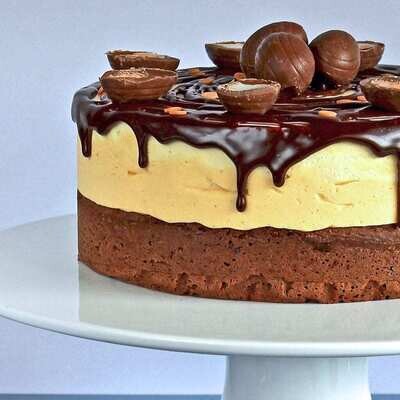 Tort artizanal de ciocolata cu mousse de vanilie Paste