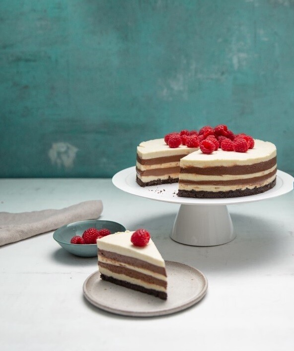 Tort de vanilie și ciocolată, fără zahăr (keto &amp; low carb)