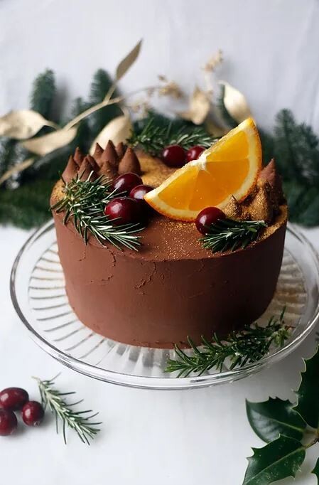 Tort vegan cu merisoare si portocale