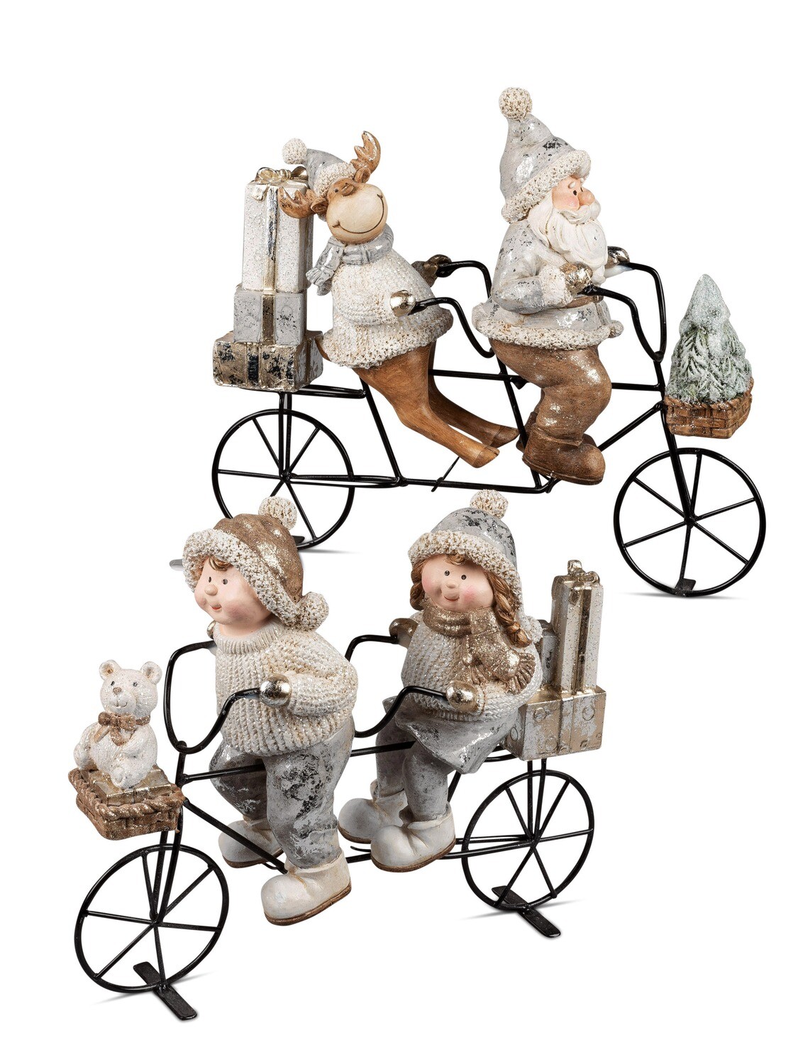 Eland & kerstman op fiets (boven)