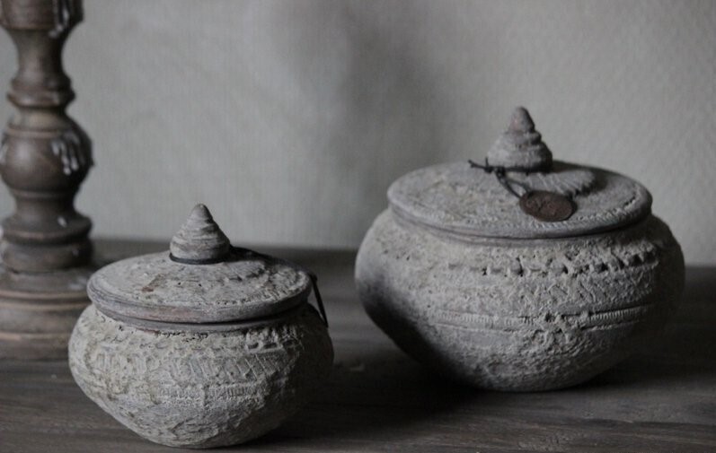 Set 2 potjes Jewel | Nepal Pottery