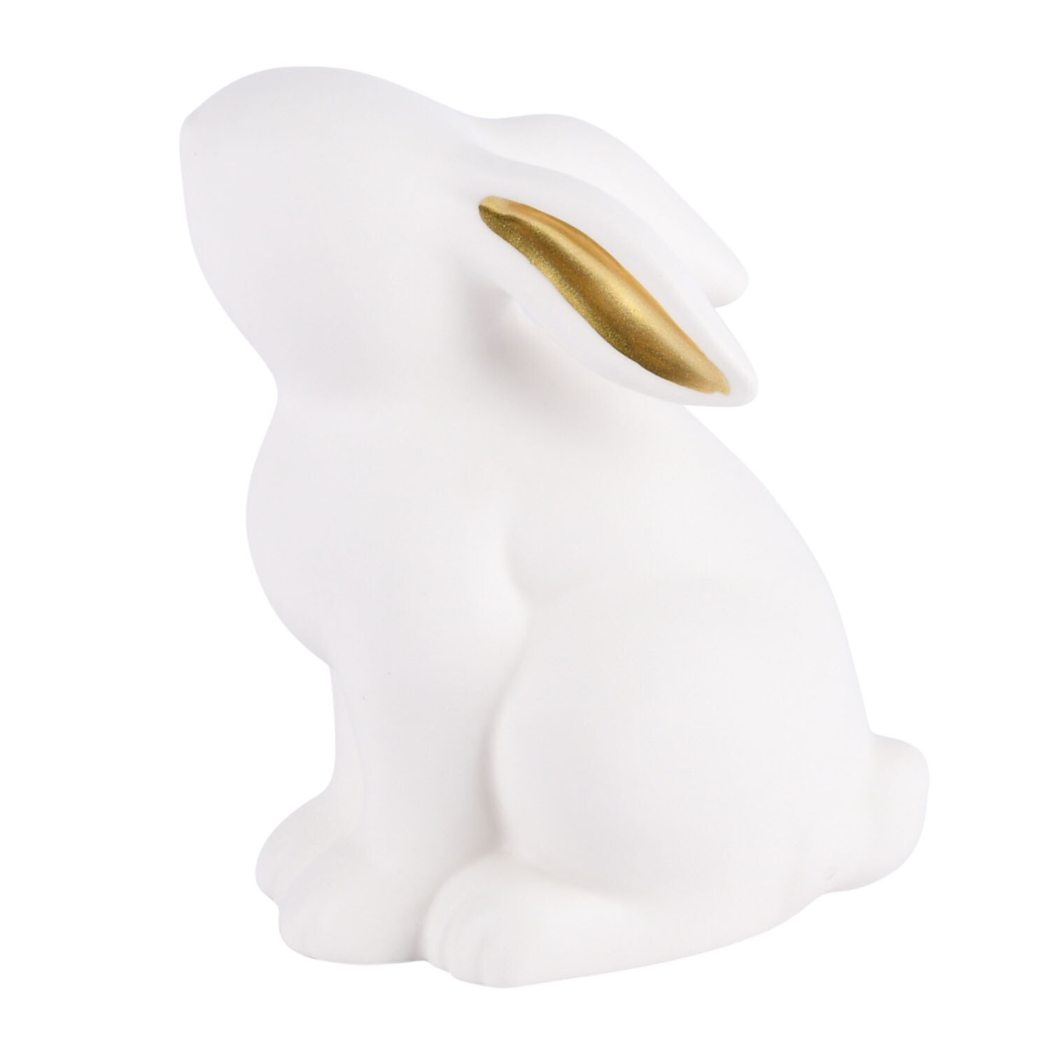 Bunny mat wit/goud keramiek Klein