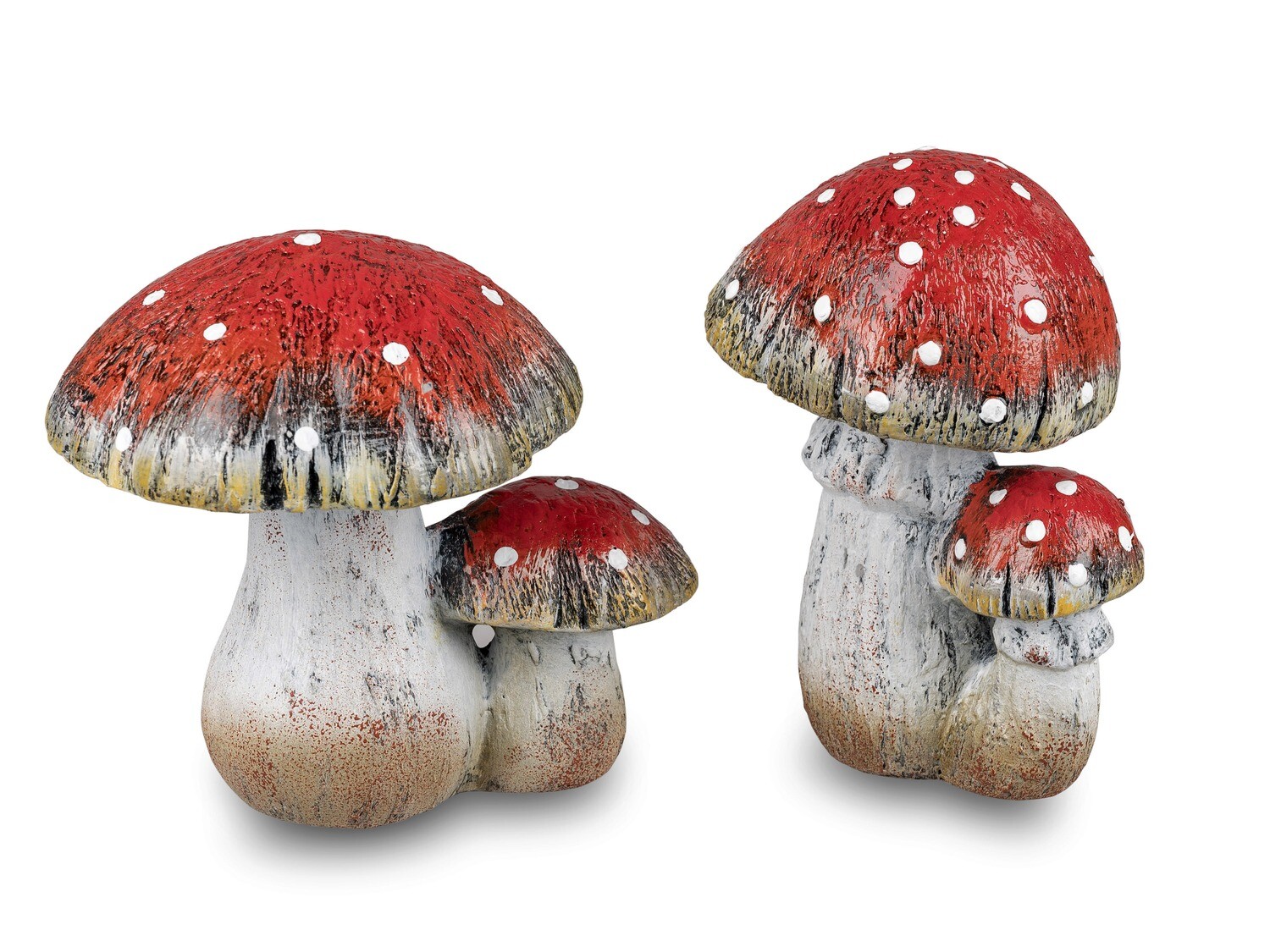 Set 2 paddenstoelen rood